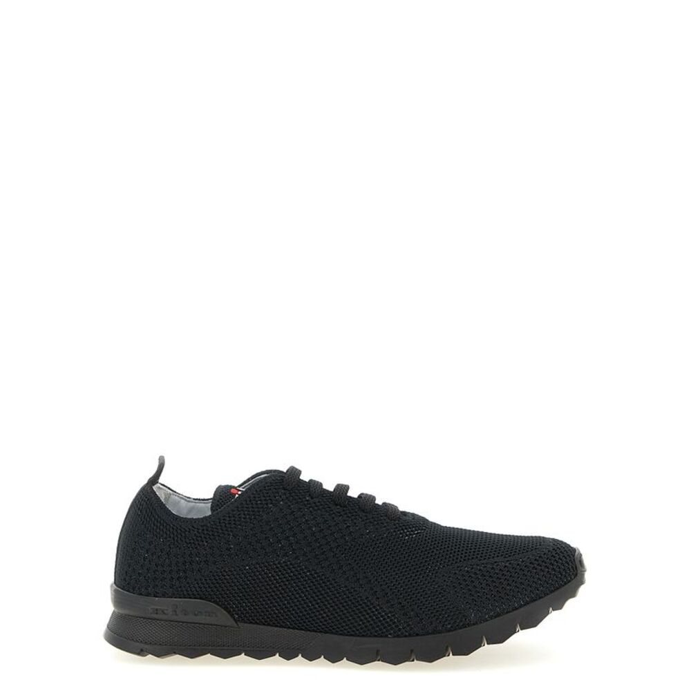 Kiton Black Cotton Athletic Men's Sneakers